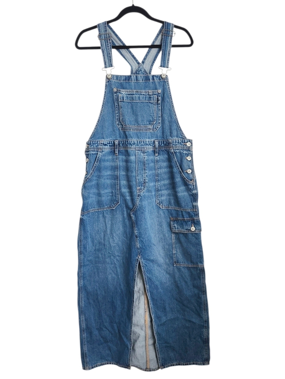 American Eagle Outfitters Blue Denim Women's Overalls Dress